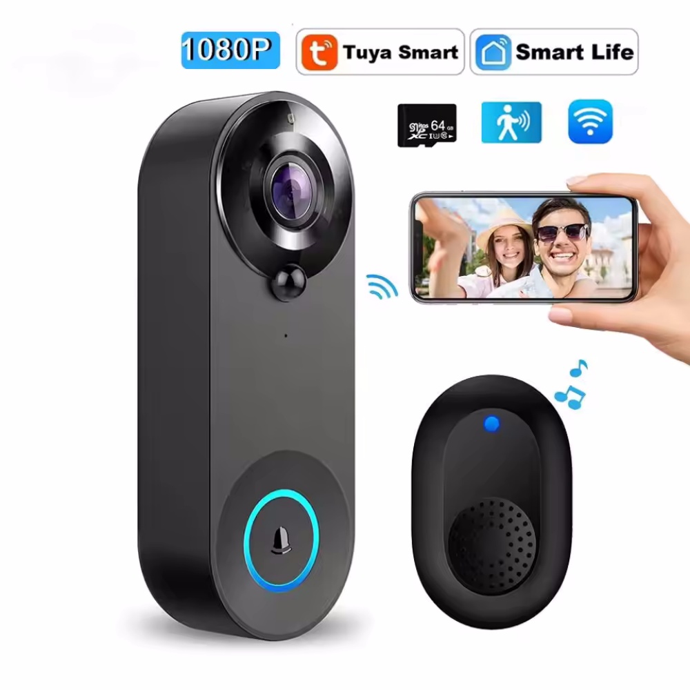 Home Security Monitoring Service - Tuya 1080P Wireless WIFI Campanello Videocitofono