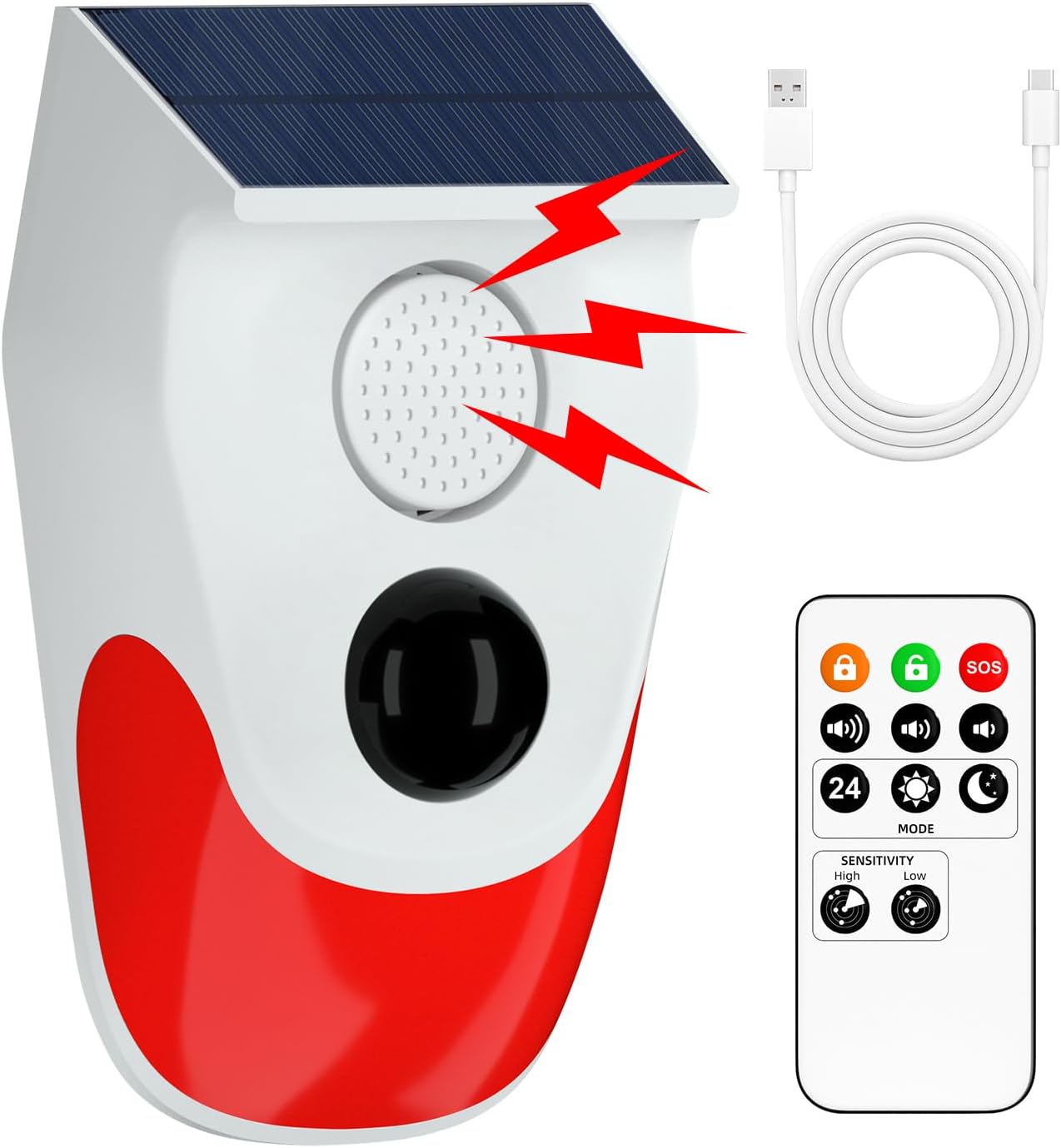 Home Security Siren - Allarme esterno con sensore di movimento