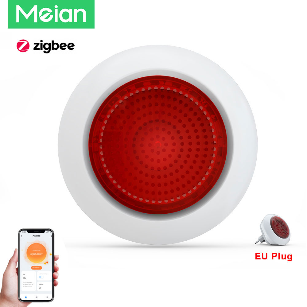 Home Security Siren - Sirena d'Allarme Meian con Luce Lampeggiante,