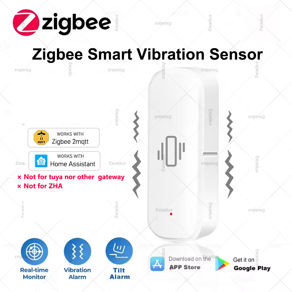 Home Security And Monitoring - Zigbee Sensore di Vibrazione Intelligente Protezione