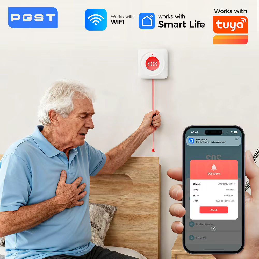 Home Security Siren - Pulsante SOS WIFI Zigbee Compatibile con