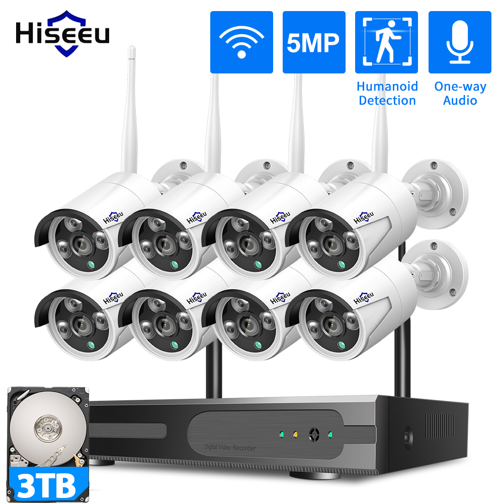 Home Security Panel - Sistema di Sicurezza CCTV WiFi Hiseeu
