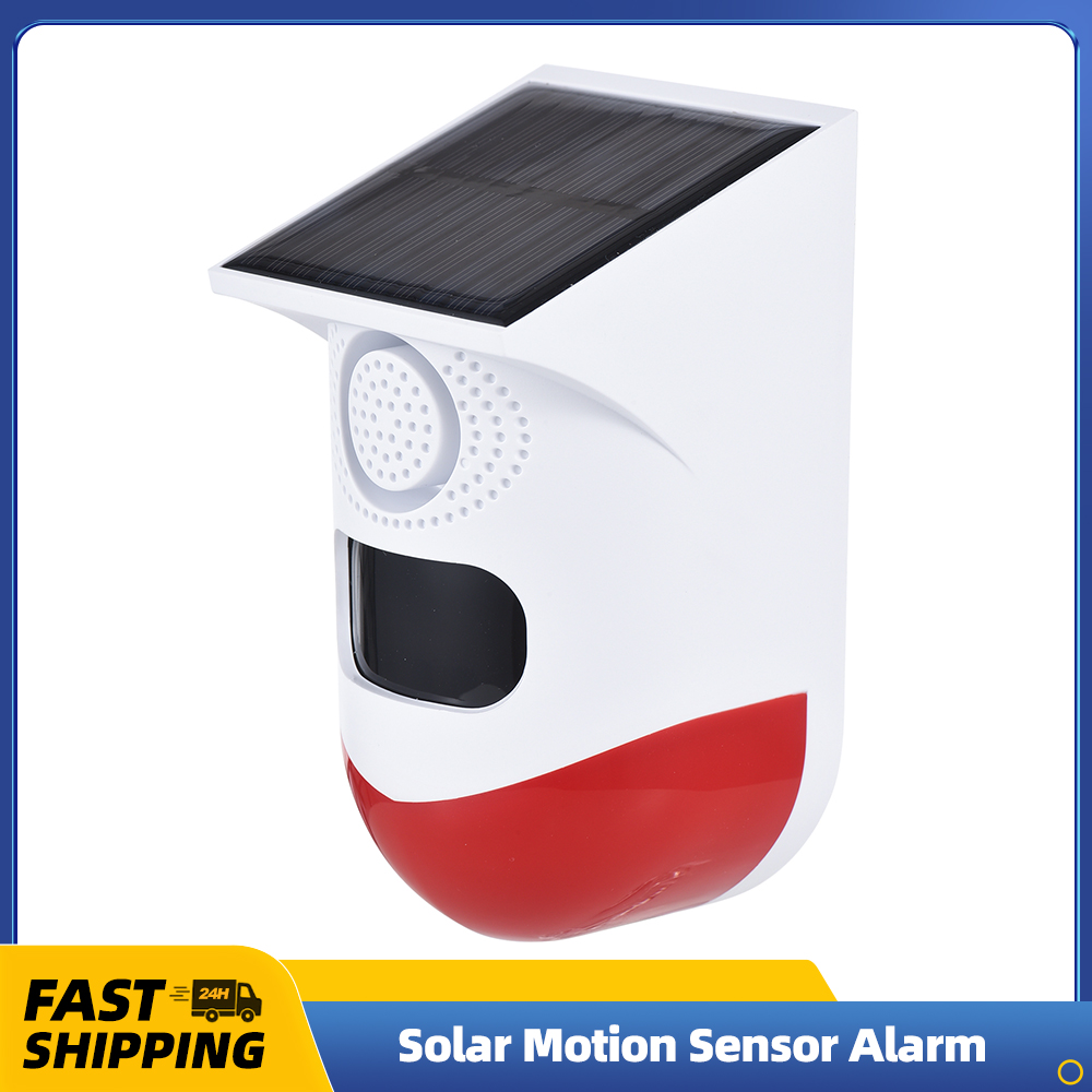 Home Security Yard Sign - Allarme sensore di movimento solare Sirena