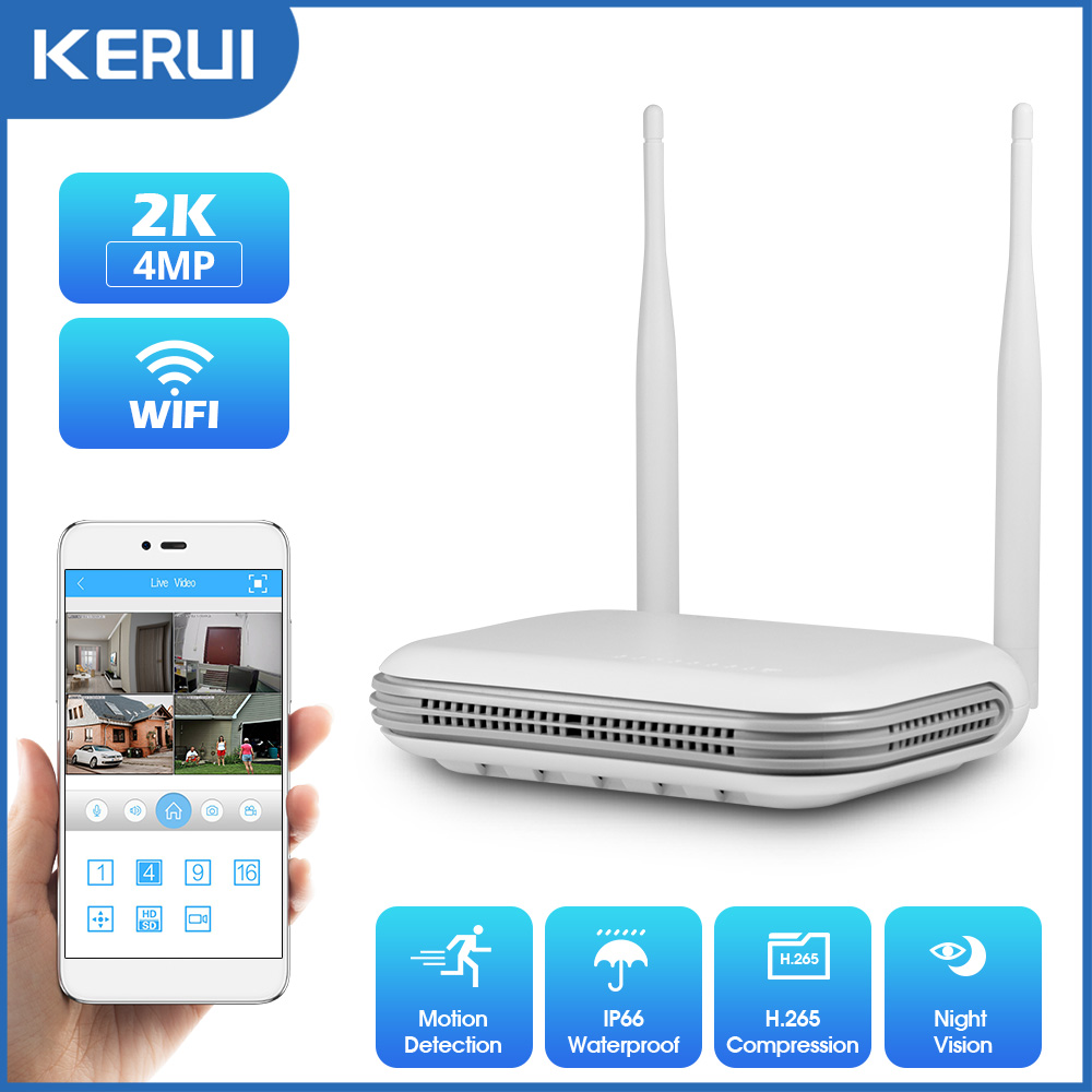 Home Security Panel - KERUI 2K 4MP Esterna Full HD