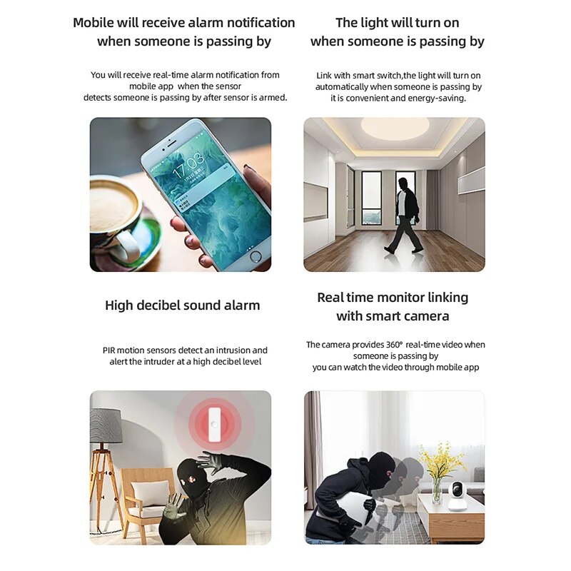 Tuya WiFi Zigbee PIR Sensore d - Home Security Technology recensione e prezzo