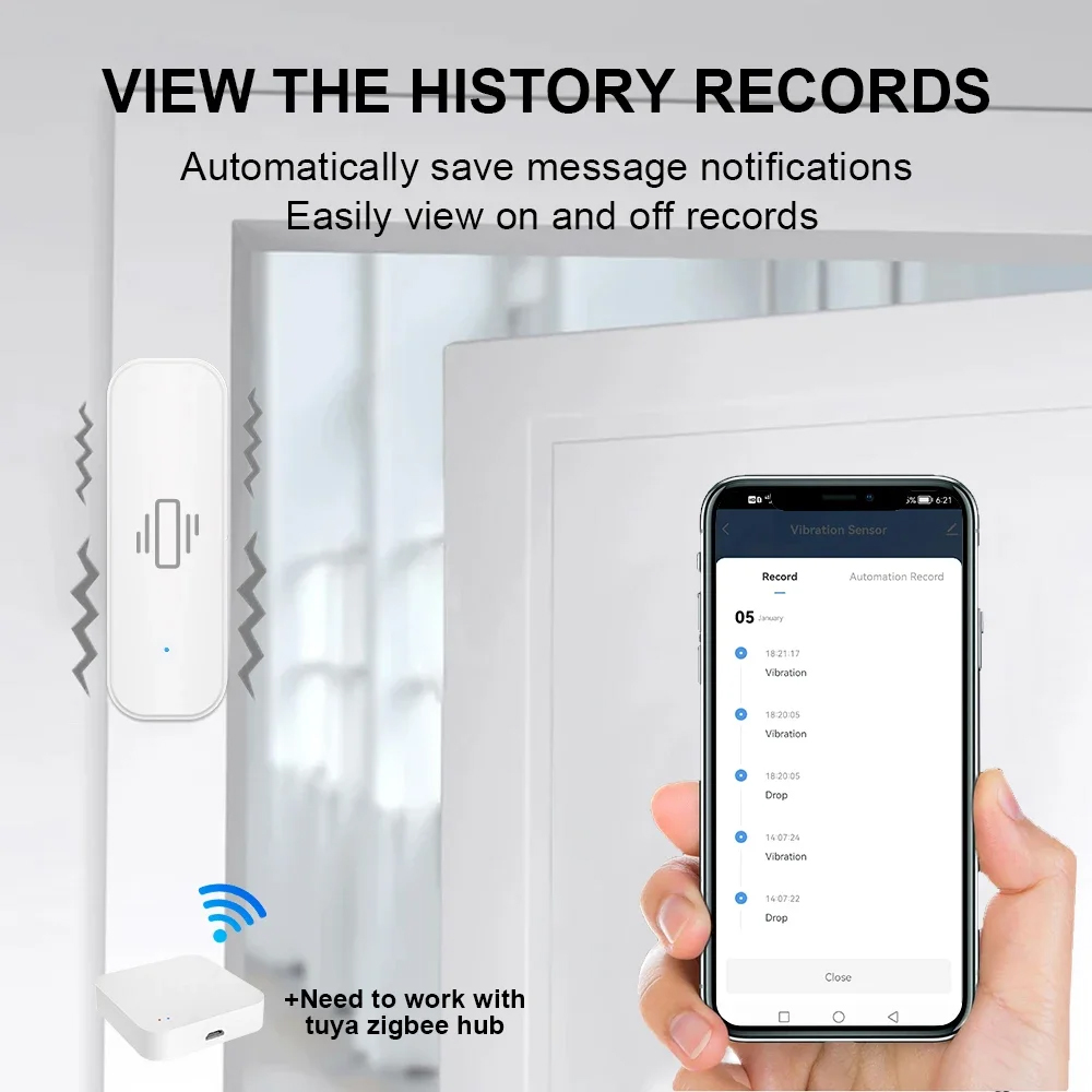 Smart ZigBee Sensore di Vibraz - Home Security And Monitoring recensione e prezzo