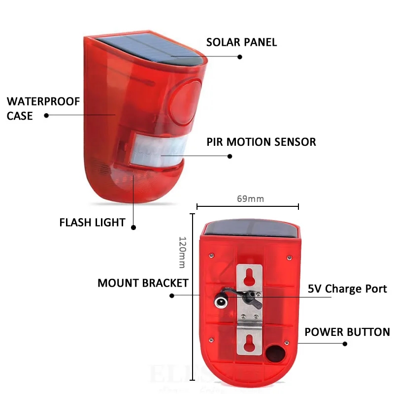 Luce di Allarme Solare Imperme - Home Security Siren recensione e prezzo
