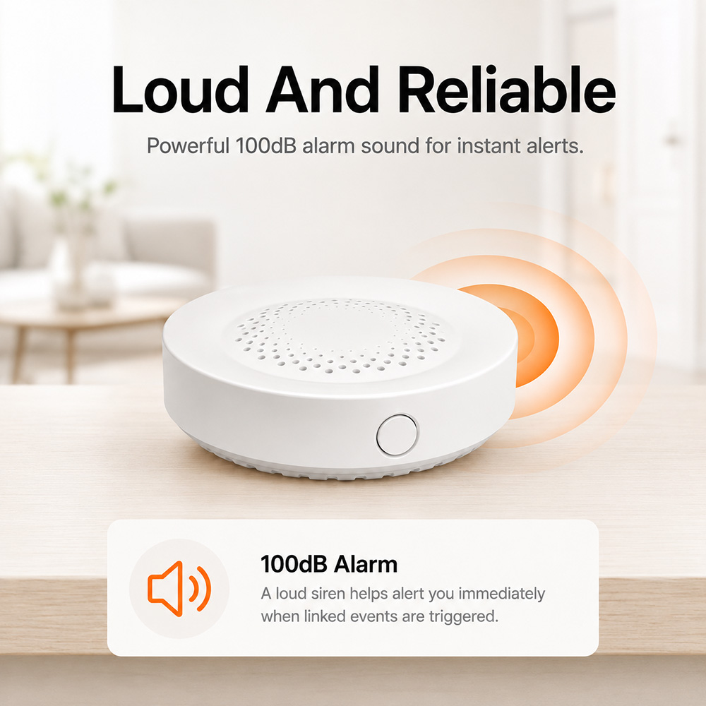 Sirena d'Allarme Tuya Zigbee 1 - Home Security Siren recensione e prezzo