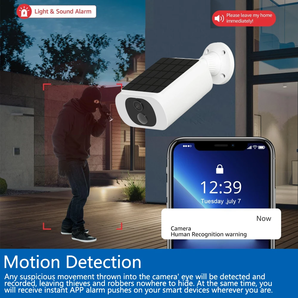 Telecamera di sicurezza solare - Home Security Panel recensione e prezzo