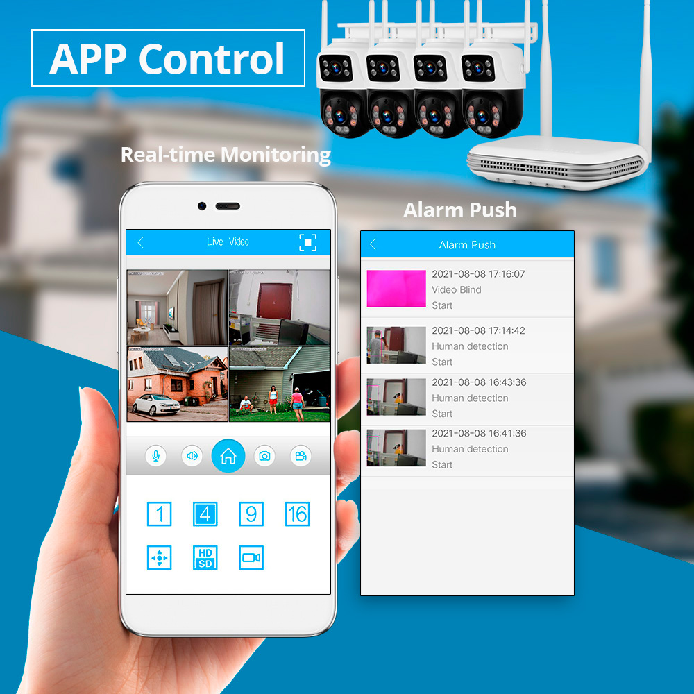 KERUI 2K 4MP Esterna Full HD d - Home Security Panel recensione e prezzo